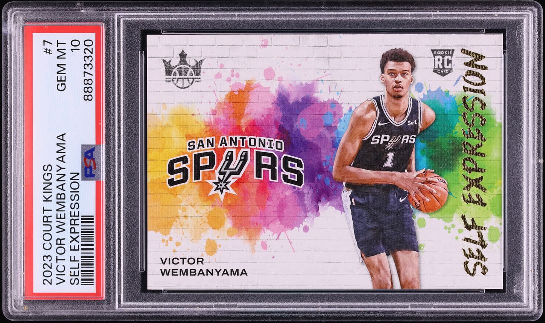 2023 Panini Court Kings Self Expression Victor Wembanyama ROOKIE #7 PSA 10 GEM MINT