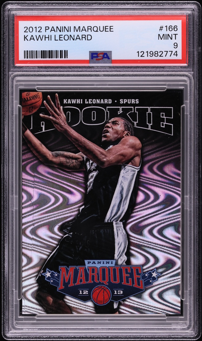 2012 Panini Marquee Kawhi Leonard ROOKIE #166 PSA 9 MINT