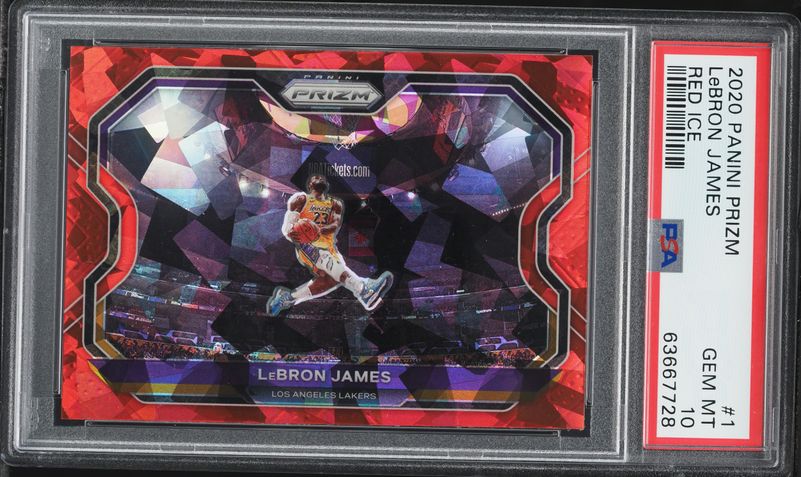 レブロン Prizm LeBron James red ice PSA 10! レブロン Prizm LeBron James red ice PSA 10! 2019 Panini Prizm