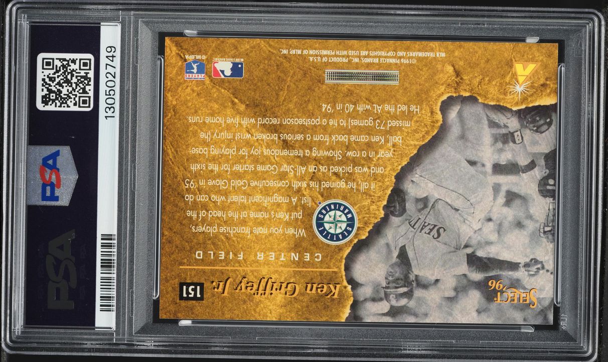 1996 Select Ken Griffey Jr. #151 PSA 9 MINT