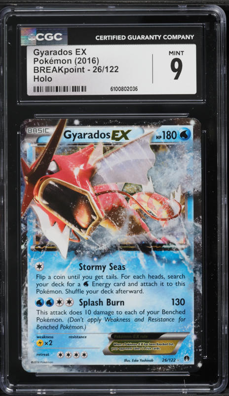 2016 Pokemon XY Evolutions Holo Gyarados #34 CGC 9 MINT on