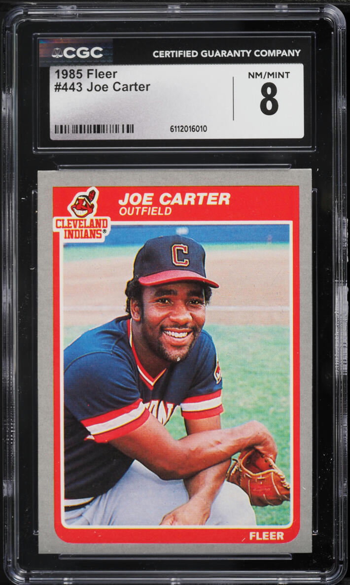 1985 Fleer Joe Carter #443 CGC 8 NM-MT