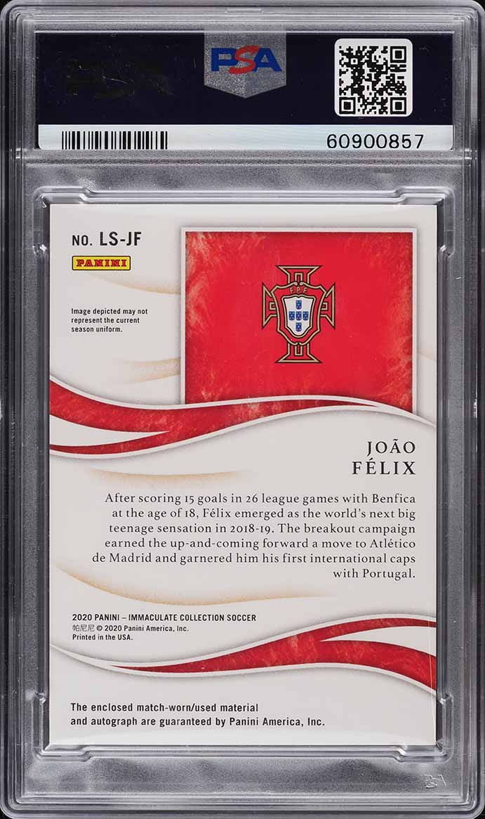 2020 Immaculate Collection Logo Joao Felix PATCH AUTO 1/1 #LS-SF PSA 8 NM-MT