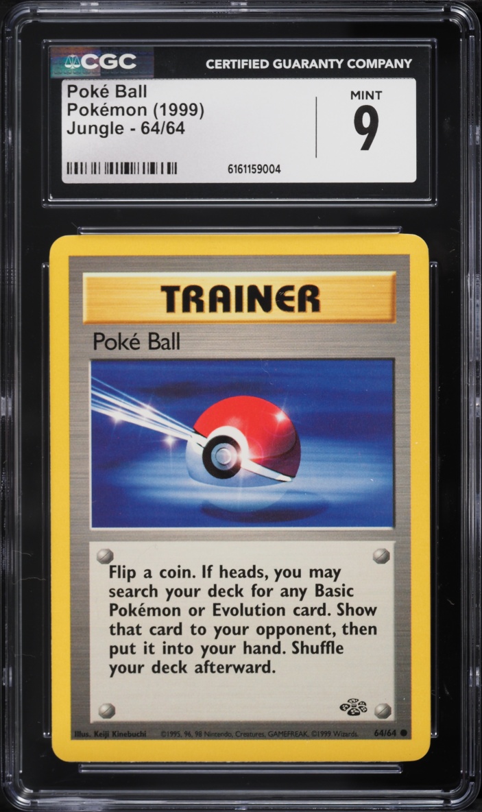 1999 Pokemon Jungle Poke Ball #64 CGC 9 MINT