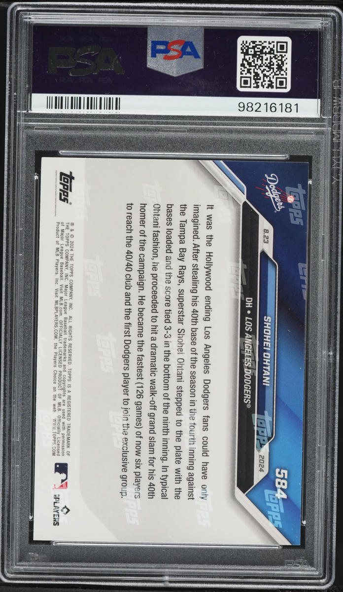 2024 Topps Now Shohei Ohtani #584 PSA 10 GEM MINT