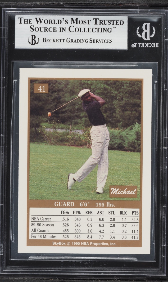 1990 Skybox Basketball Michael Jordan #41 BGS 9 MINT