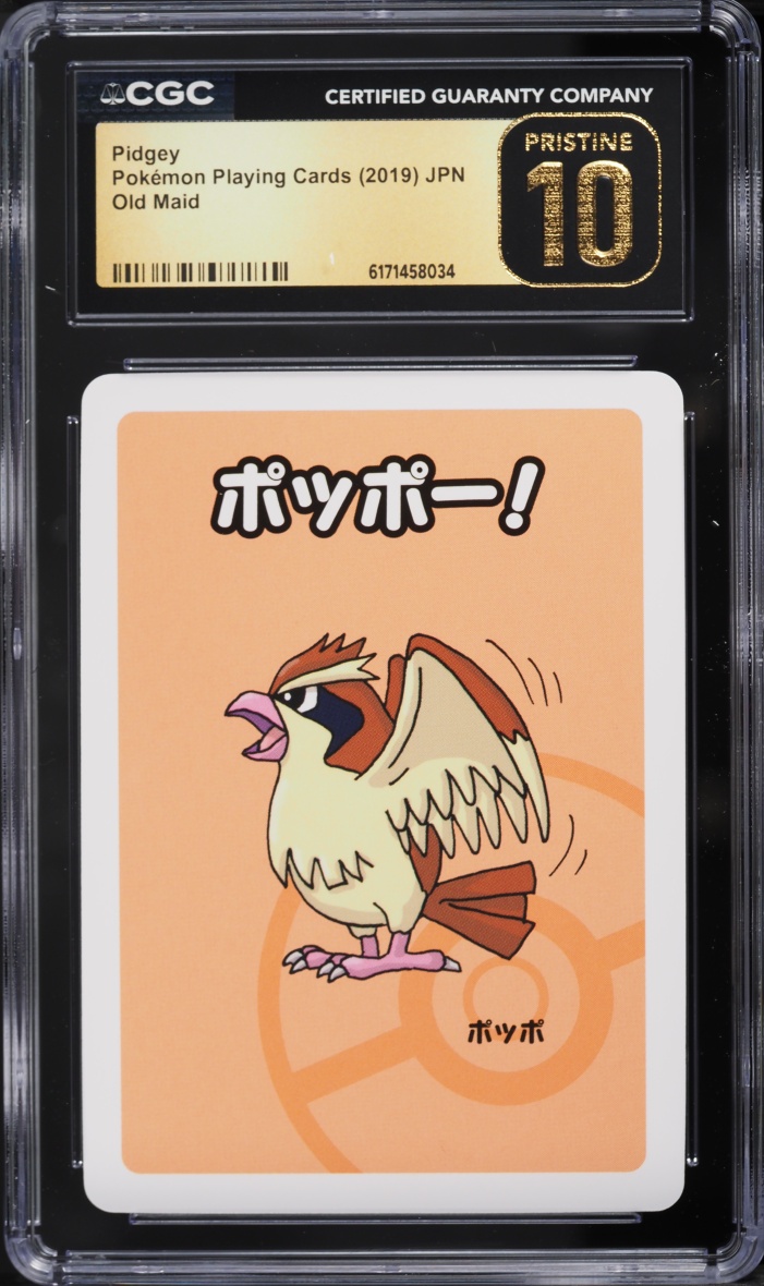 2019 Pokemon Japanese Playing Cards Old Maid Pidgey CGC 10 Pristine