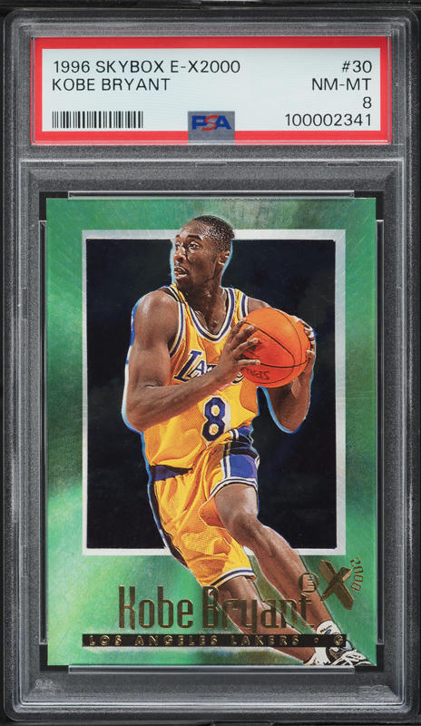 1996 Skybox Z-Force Z-Peat Zebut Kobe Bryant ROOKIE #3 PSA 8 NM-MT