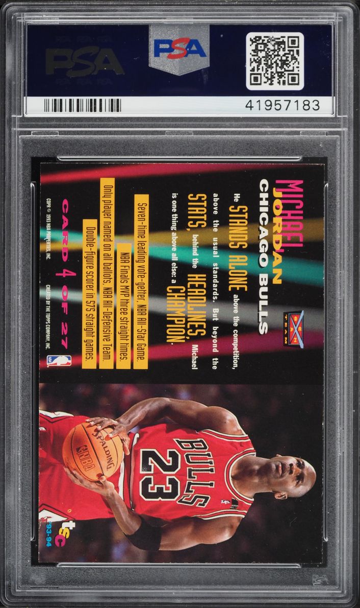 1993 Stadium Club Beam Team Members Only Michael Jordan #4 PSA 9 MINT