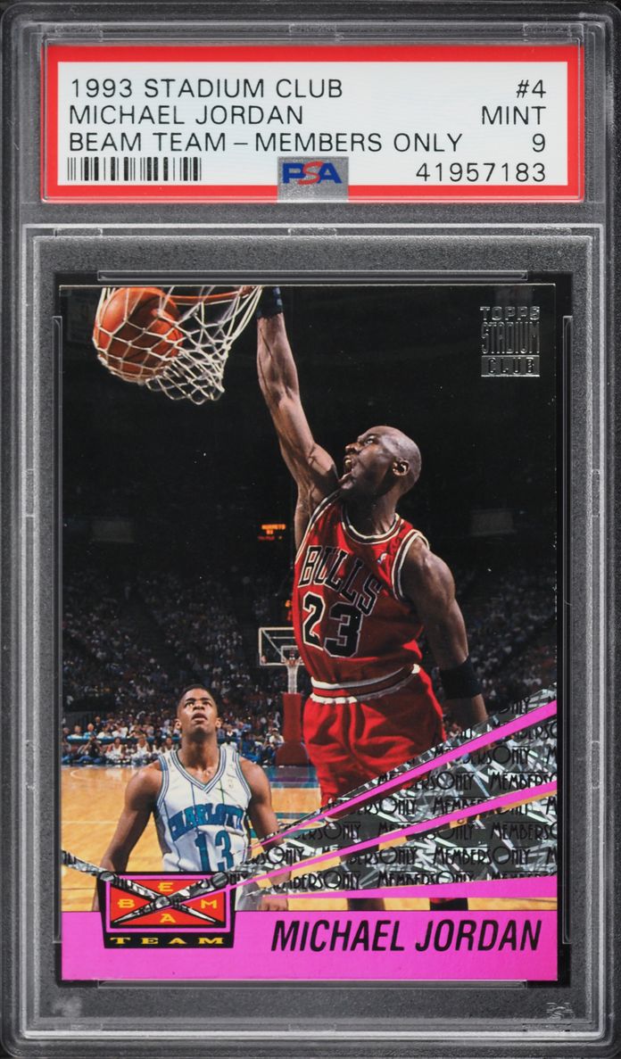 1993 Stadium Club Beam Team Members Only Michael Jordan #4 PSA 9 MINT