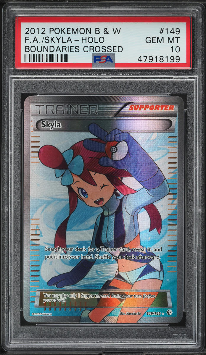 2012 Pokemon BW Boundaries Crossed Full Art Holo Skyla #149 PSA 10 GEM MINT