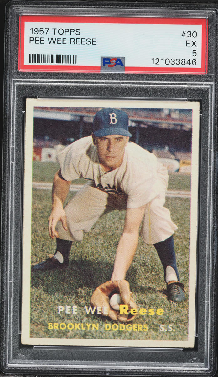 1957 Topps Pee Wee Reese #30 PSA 5 EX