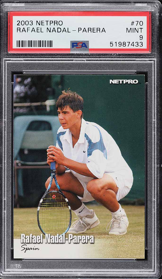2003 Netpro Tennis Rafael Nadal ROOKIE #70 PSA 8 NM-MT on Fanatics