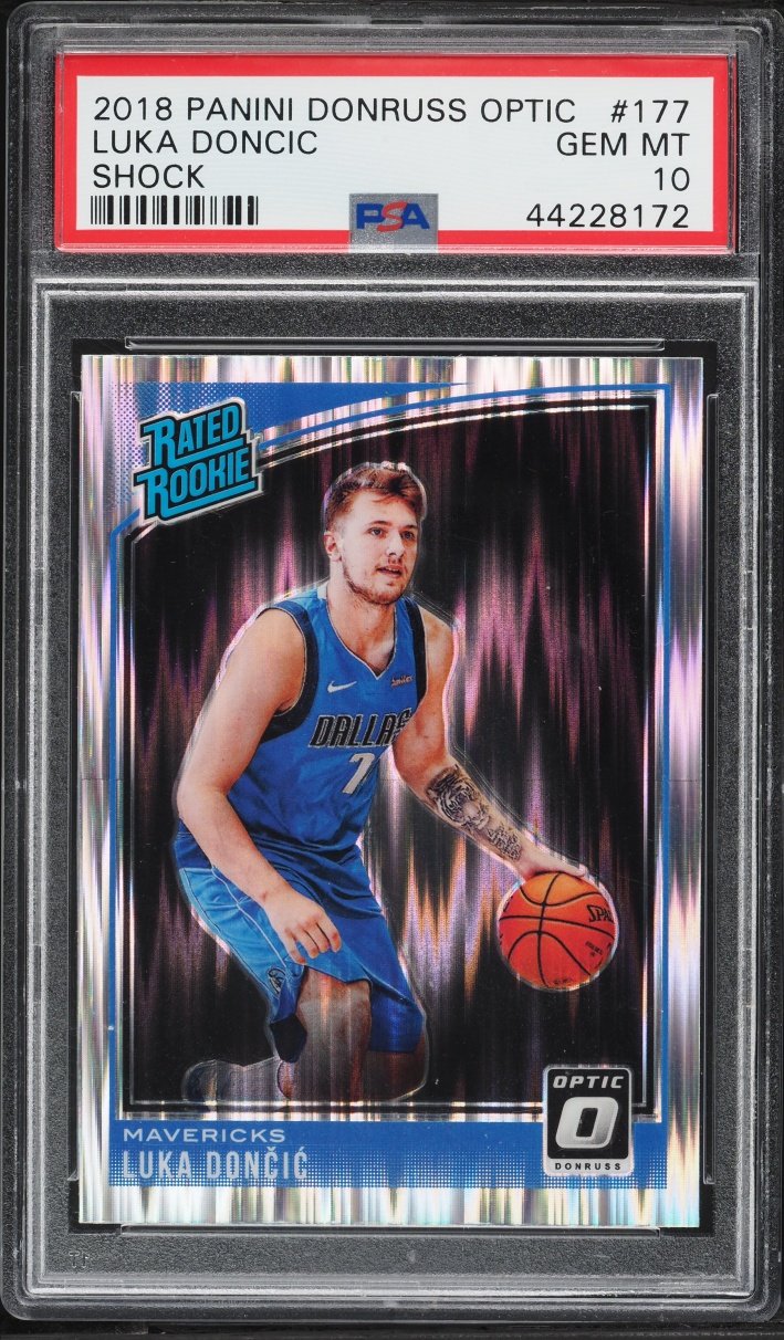 2018 Donruss Optic Shock Luka Doncic ROOKIE #177 PSA 10 GEM MINT