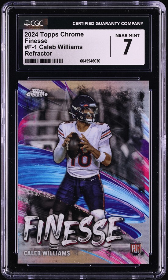 2024 Topps Chrome Finesse Refractor Caleb Williams ROOKIE #F-1 CGC 7 NRMT