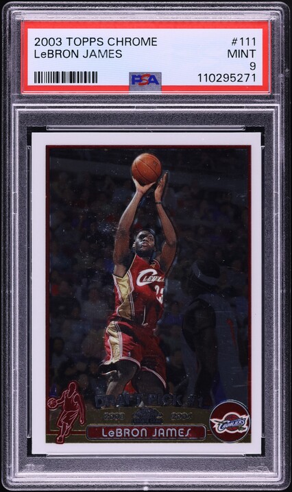 NBA カード Lebron James Topps Chrome PSA9 NBA カード Lebron James Topps Chrome PSA9 NBA カード Lebron James