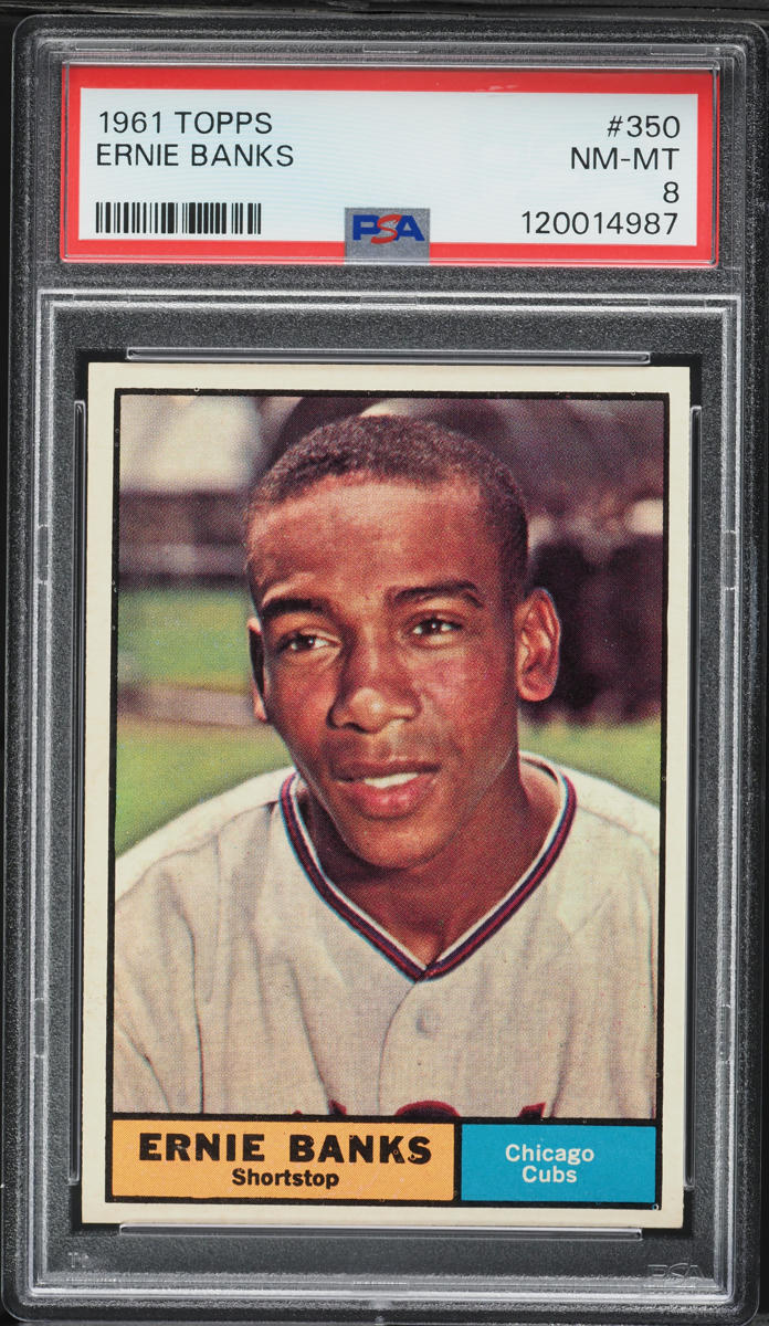 1961 Topps Ernie Banks #350 PSA 8 NM-MT