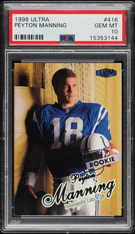 その他 1998 ULTRA PEYTON MANNING ROOKIE 1998 Fleer Ultra Peyton Manning Indianapolis Colts #416