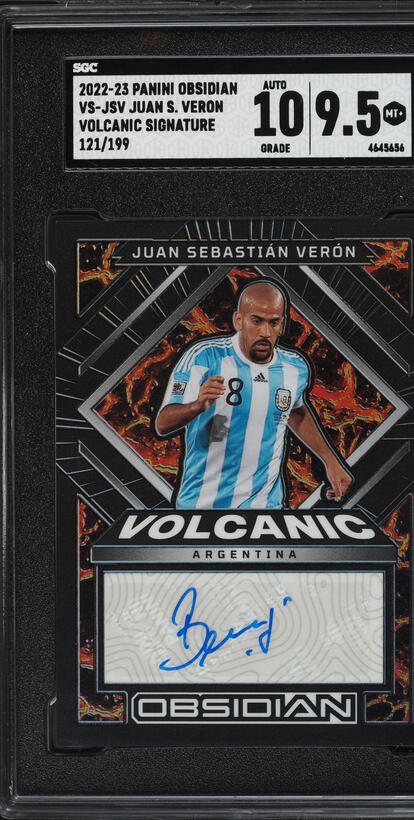 2022 Select FIFA Signatures Blue Pulsar Prizm Juan Sebastian Veron