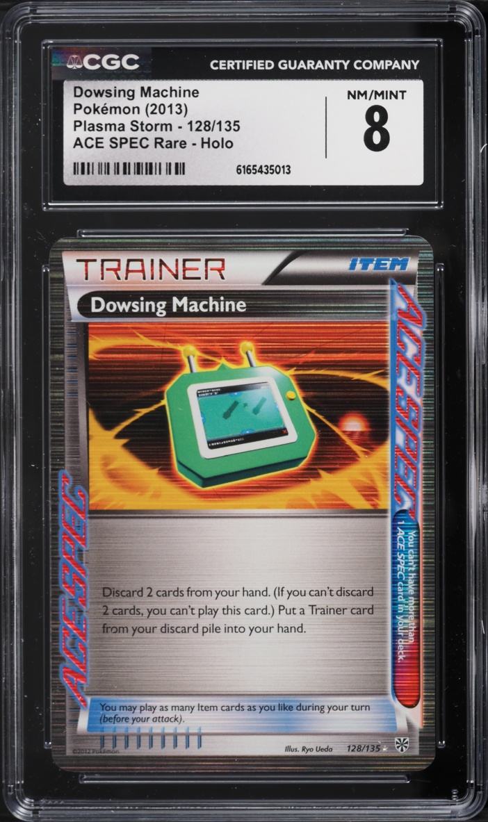 2013 Pokemon Black & White Plasma Storm Ace Spec Dowsing Machine #128 CGC 8 NM-MT