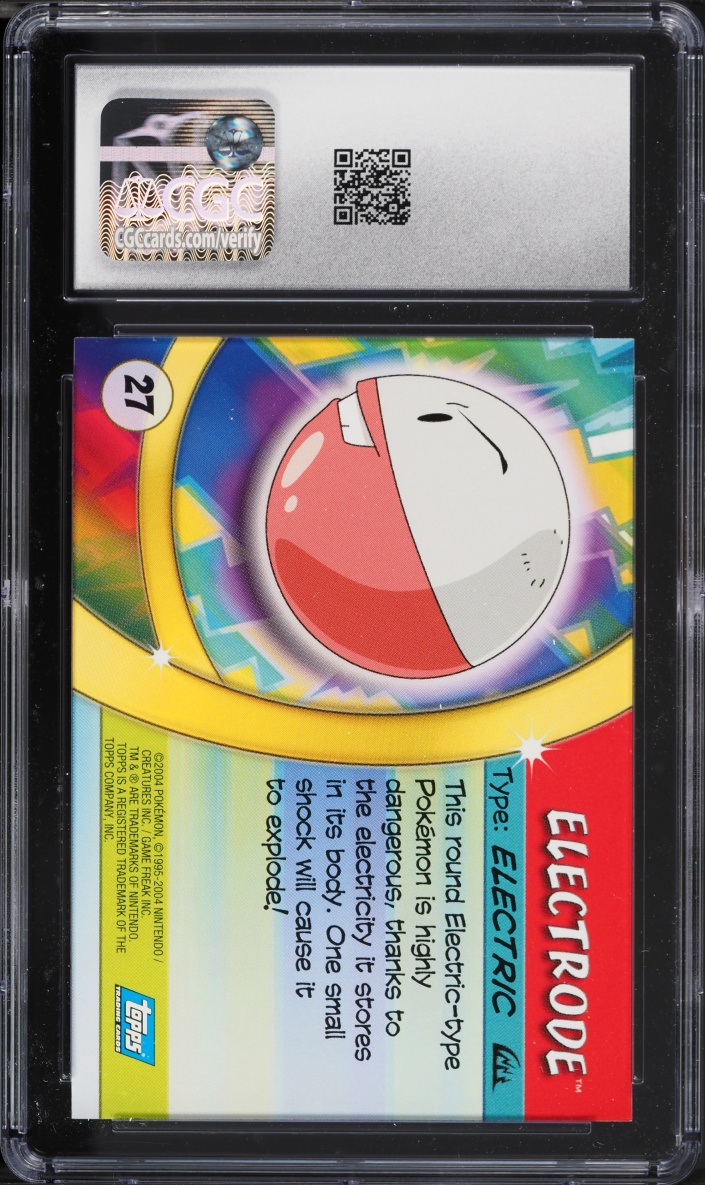 2004 Topps Pokemon Advanced Challenge Electrode #27 CGC 8.5 NM-MT+