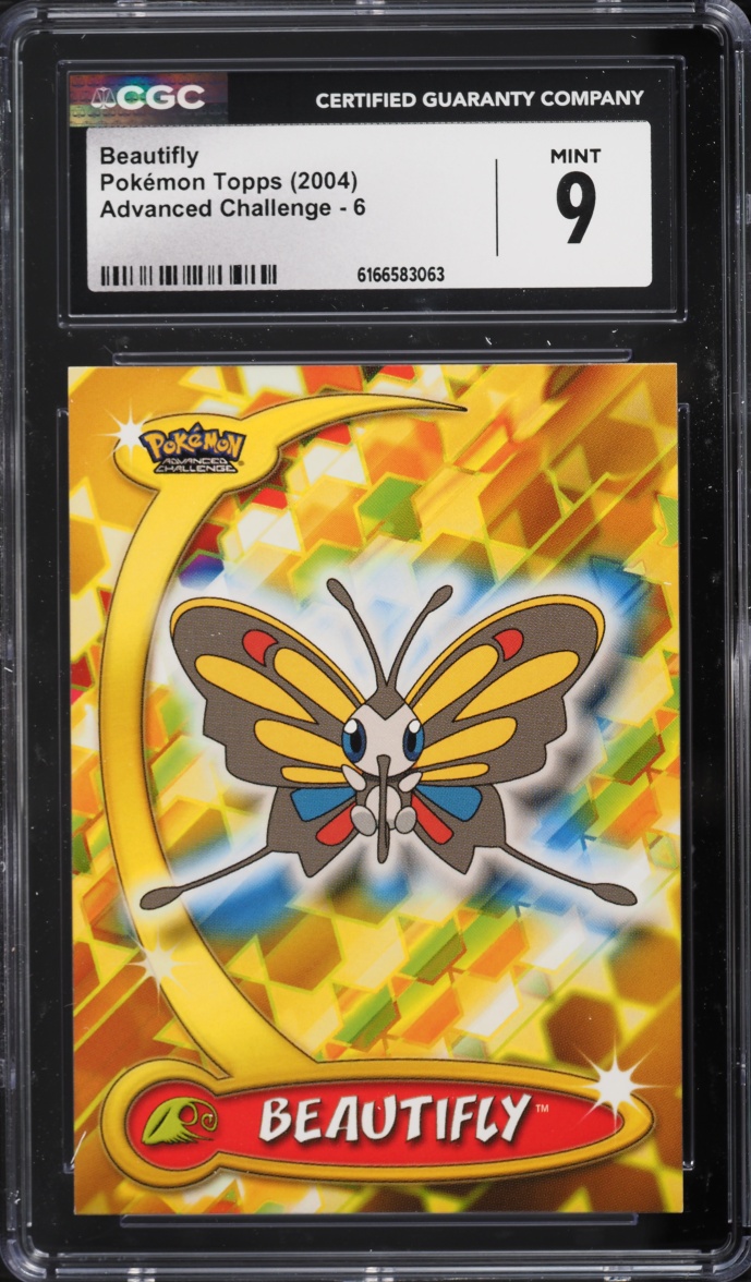 2004 Topps Pokemon Advanced Challenge Beautifly #6 CGC 9 MINT