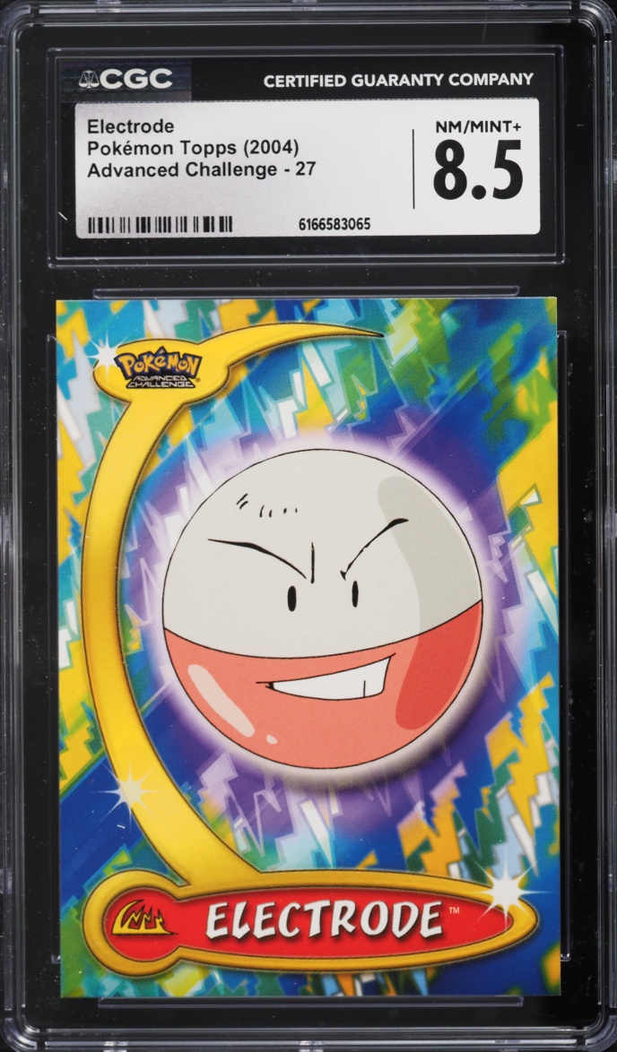 2004 Topps Pokemon Advanced Challenge Electrode #27 CGC 8.5 NM-MT+