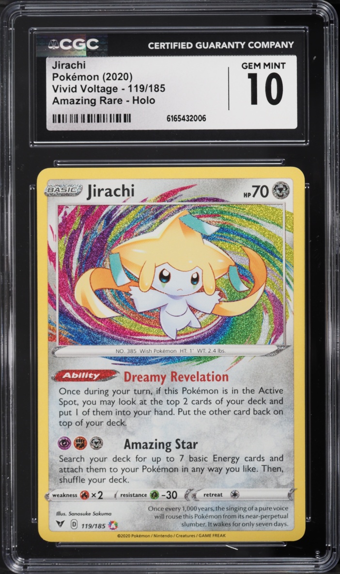 2020 Pokemon Sword & Shield Vivid Voltage Amazing Rare Jirachi #119 CGC 10 GEM MINT