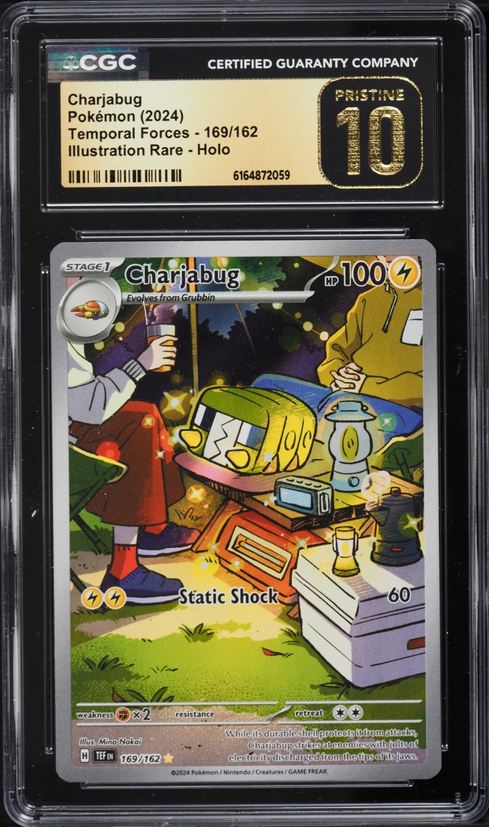 2024 Pokemon Scarlet & Violet Temporal Forces IR Charjabug #169 CGC 10 PRISTINE