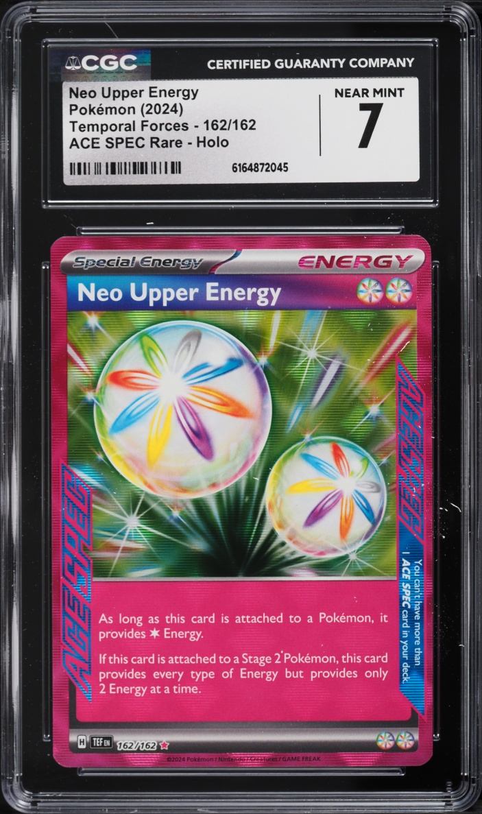 2024 Pokemon Scarlet & Violet Temporal Forces Ace Spec Neo Upper Energy #162 CGC 7 NRMT