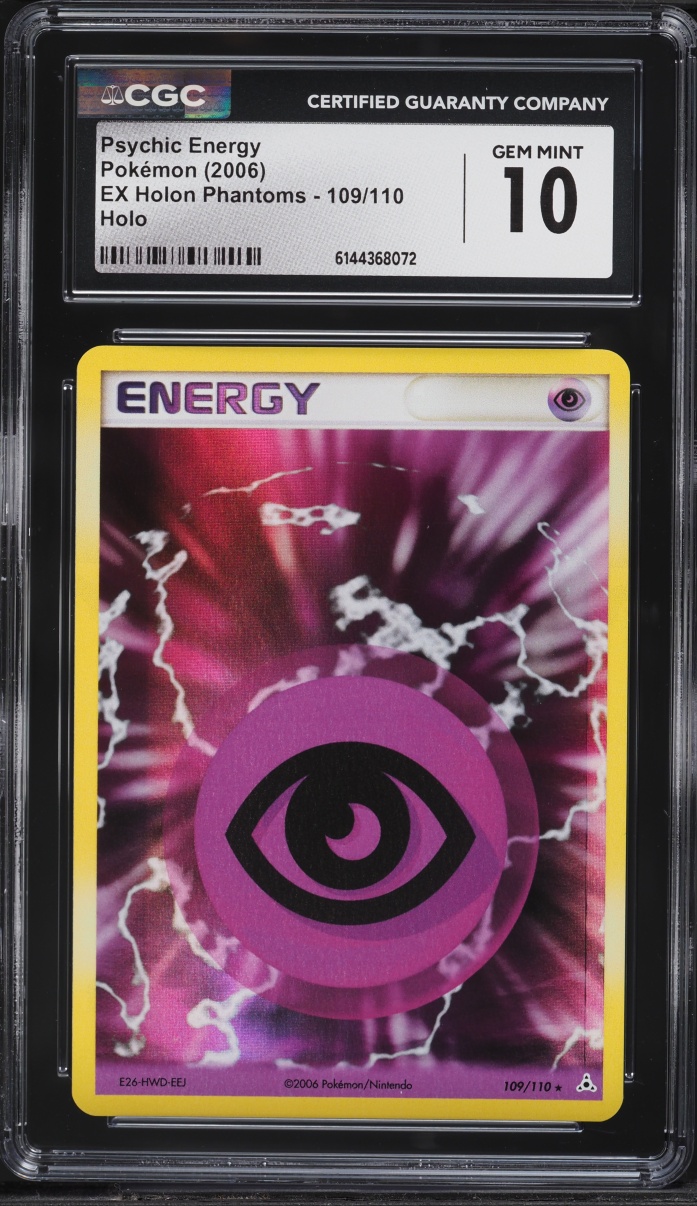 2006 Pokemon EX Holon Phantoms Holo Psychic Energy #109 CGC 10 GEM MINT