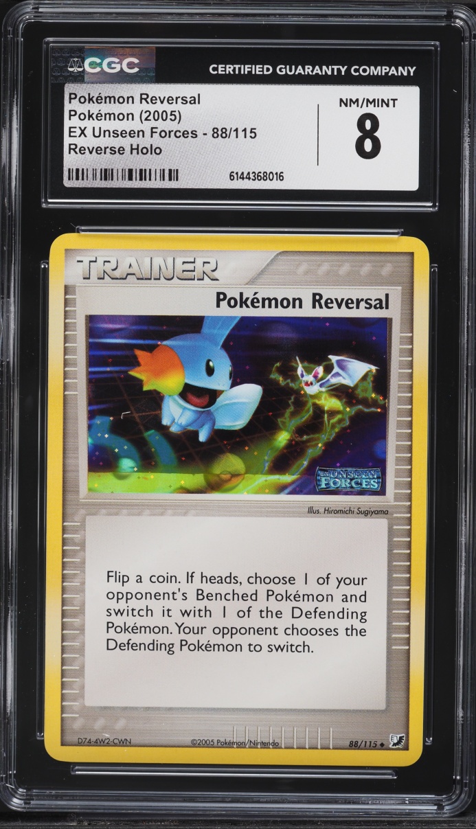2005 Pokemon EX Unseen Forces Reverse Holo Pokemon Reversal #88 CGC 8 NM-MT
