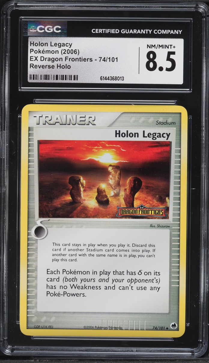 2006 Pokemon EX Dragon Frontiers Reverse Holo Holon Legacy #74 CGC 8.5 NM-MT+