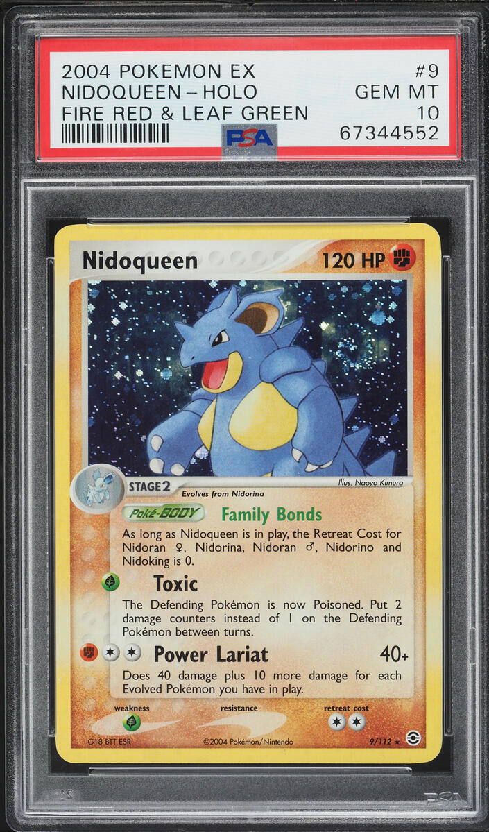 2004 Pokemon EX Fire Red & Leaf Green Holo Nidoqueen #9 PSA 10 GEM MINT