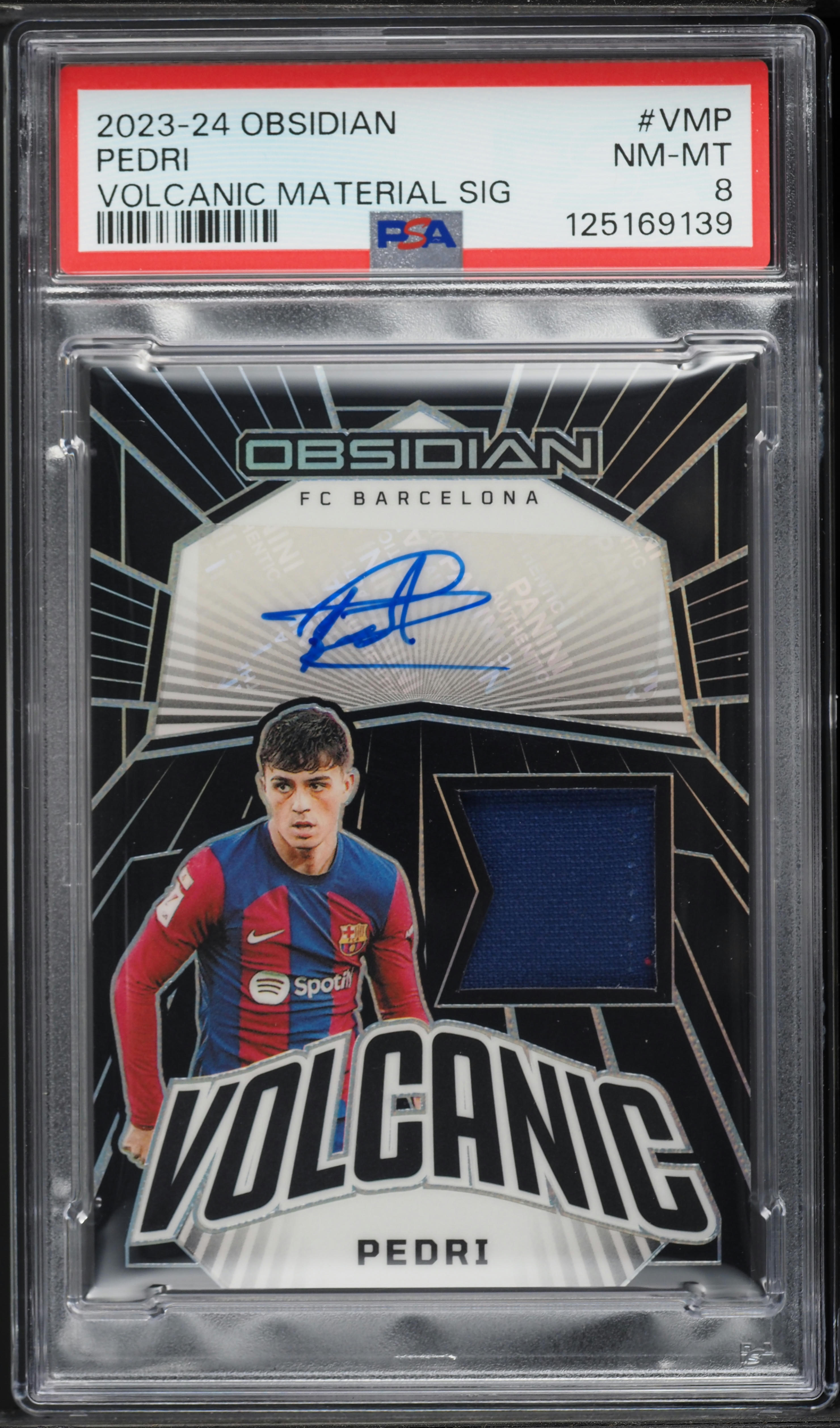 2023 Panini Obsidian Volcanic Material Pedri PATCH AUTO /30