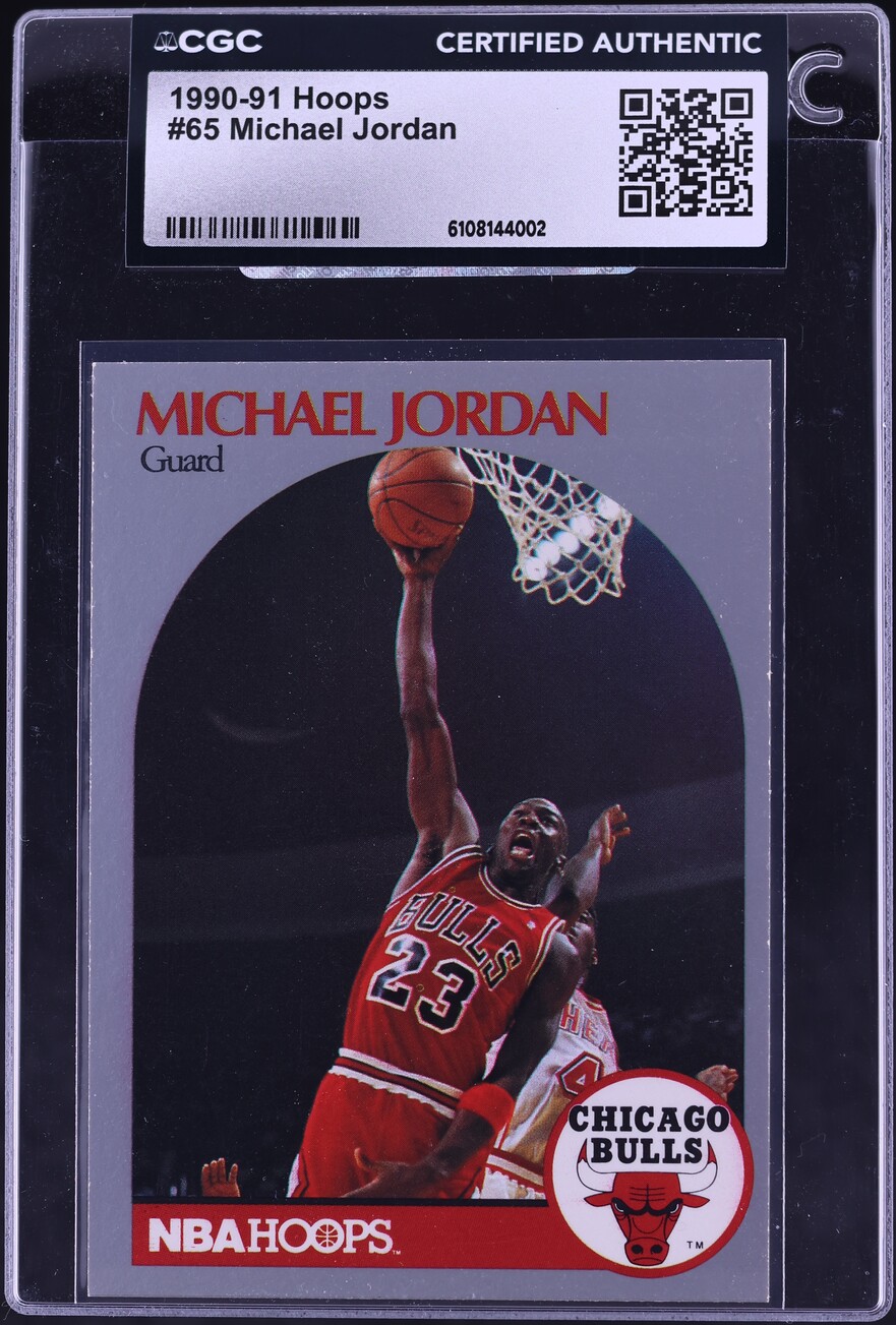 1990 Hoops Michael Jordan #65 CGC AUTH