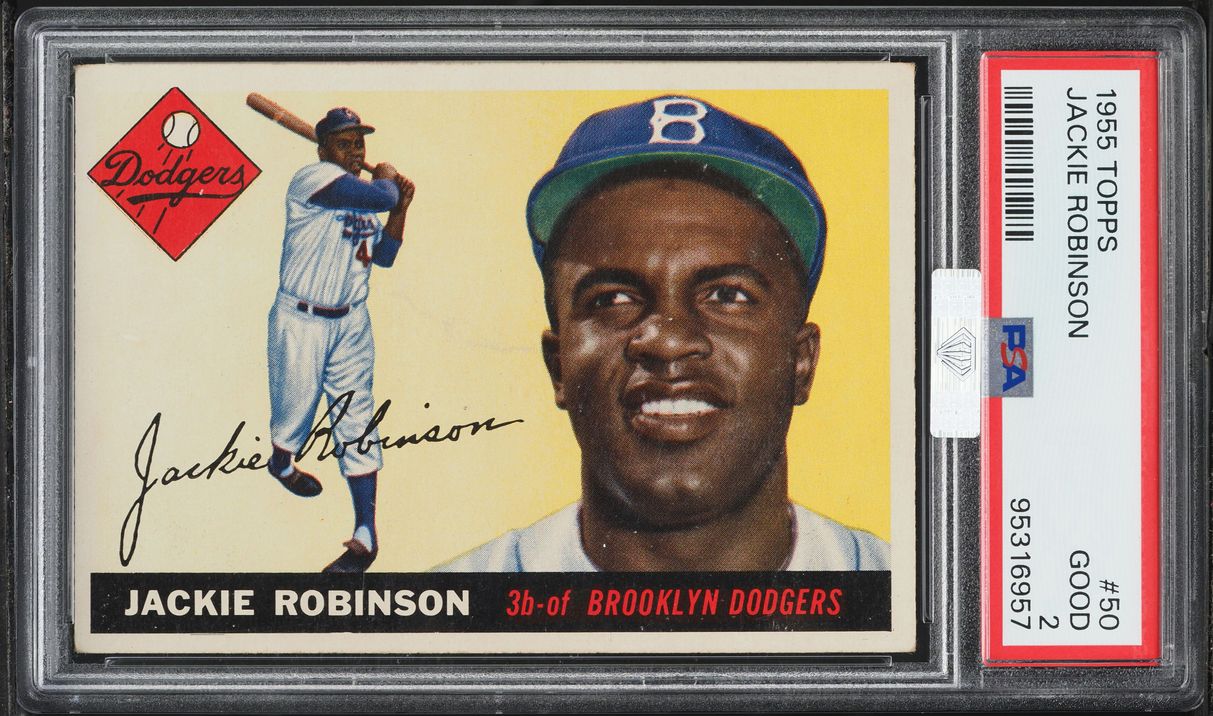 1955 Topps Jackie Robinson #50 MBA PSA 2 GD