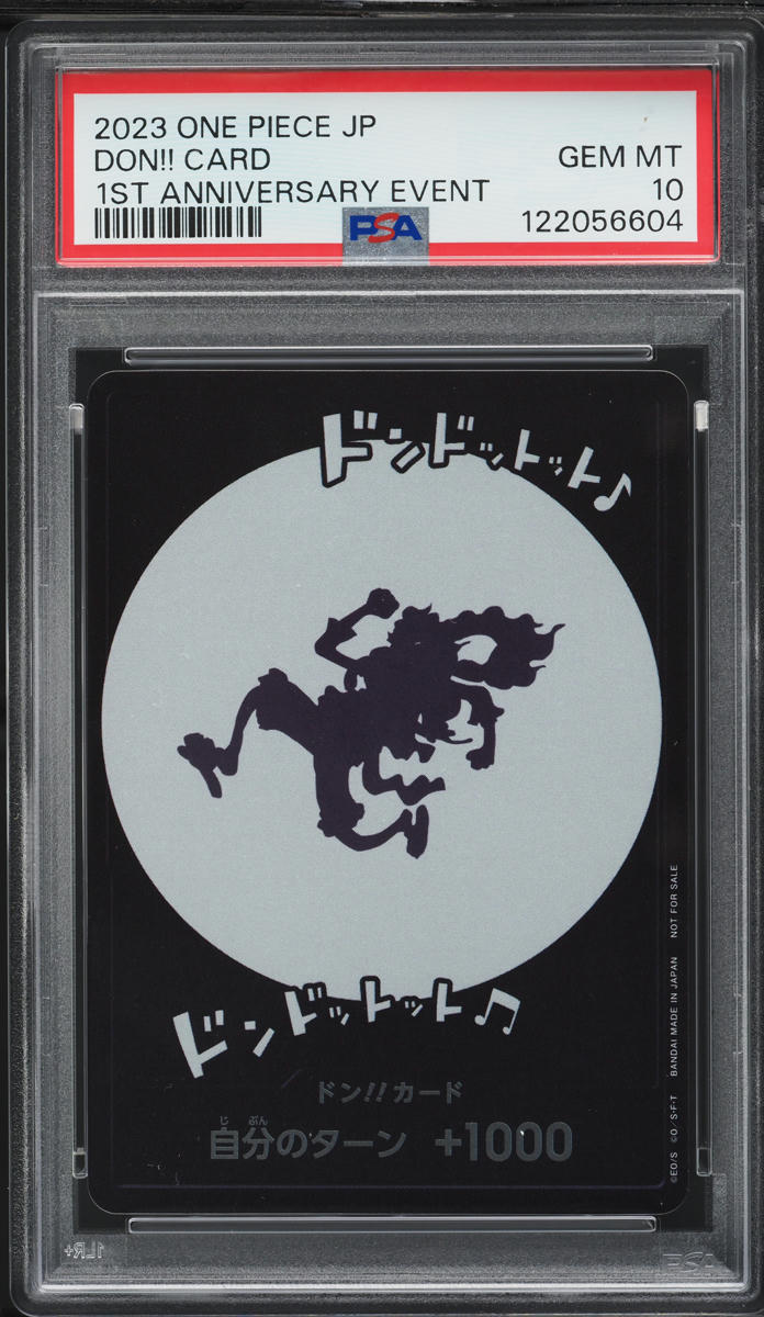 2023 One Piece Japanese Promo 1st Anniversary Event Don!! Card PSA 10 GEM MINT