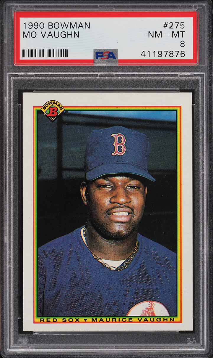 1990 Bowman Mo Vaughn ROOKIE #275 PSA 8 NM-MT