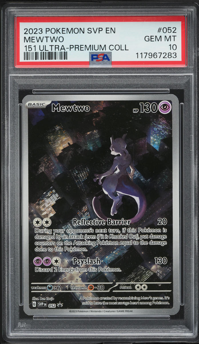 2023 Pokemon SV 151 Black Star Promo Ultra Premium Mewtwo #52 PSA 10 GEM MINT