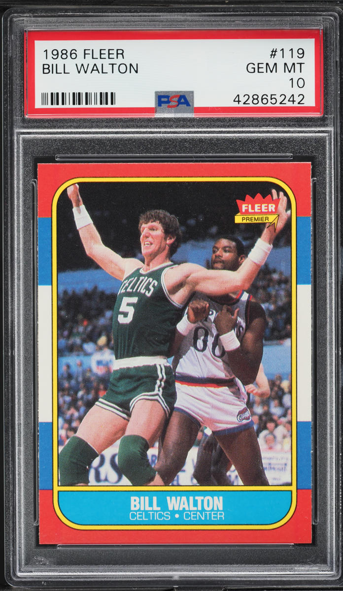 1986 Fleer Basketball Bill Walton #119 PSA 10 GEM MINT