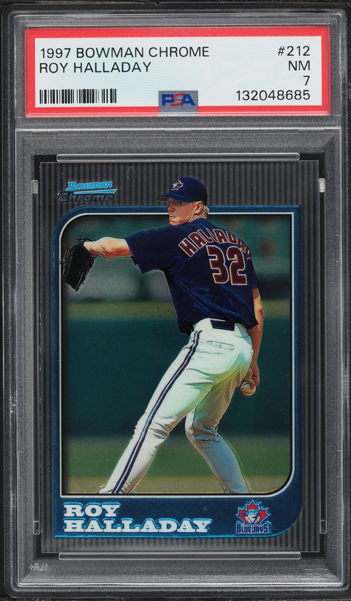 1997 Bowman Chrome Roy Halladay ROOKIE #212 PSA 7 NRMT