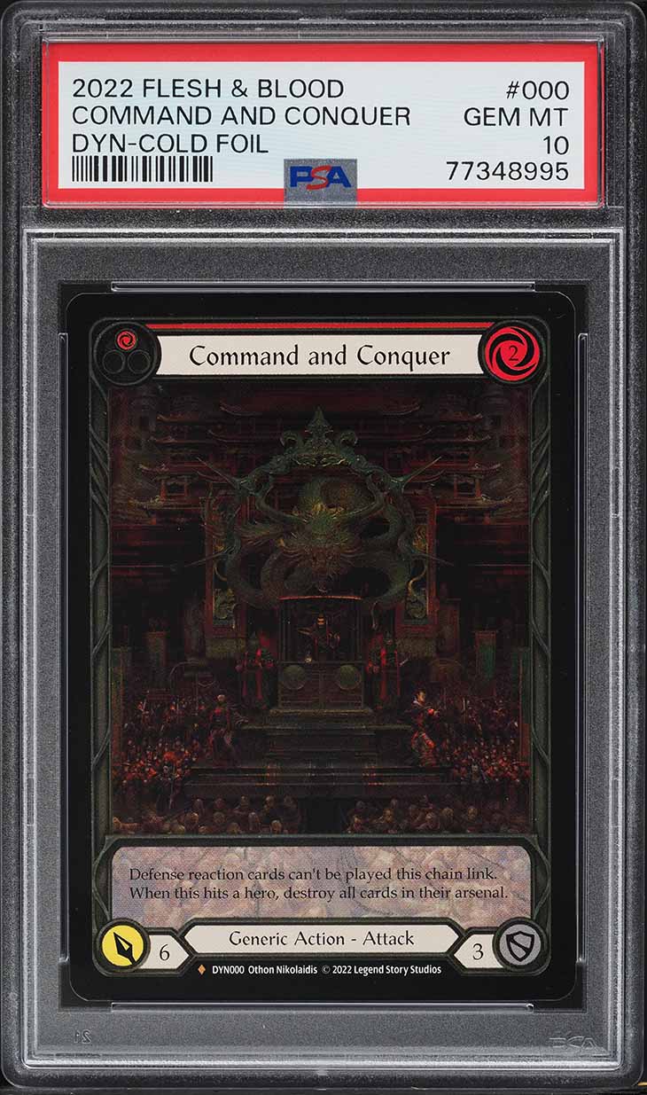 2022 Flesh and Blood Dynasty Cold Foil Command and Conquer #000