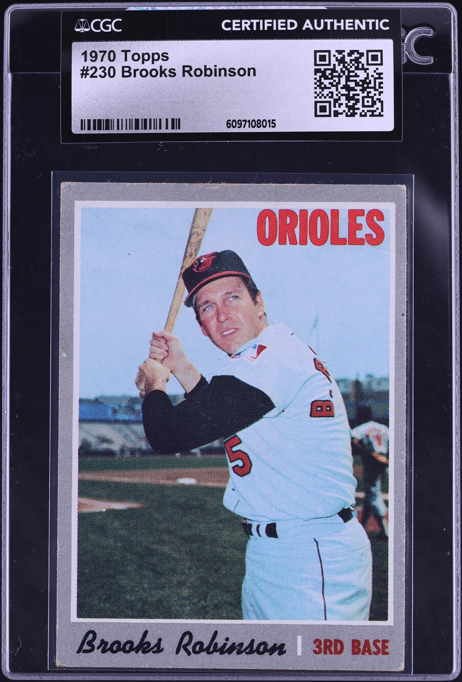 1970 Topps Brooks Robinson #230 CGC AUTH