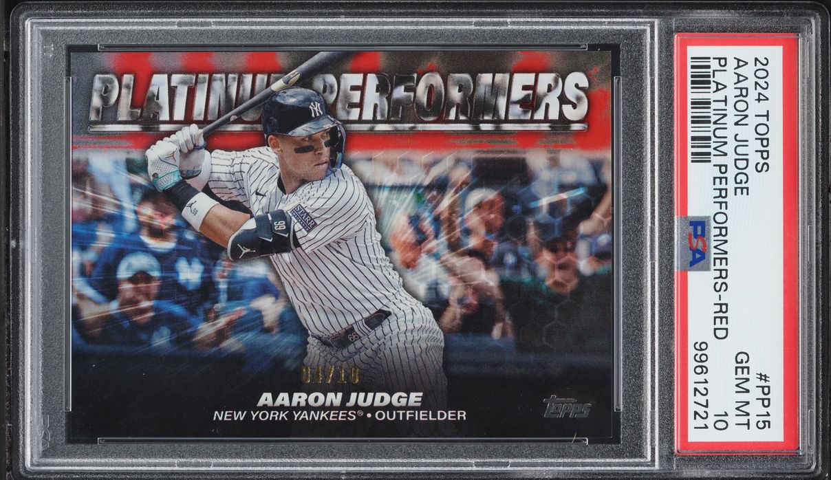 2024 Topps Platinum Performers Red Aaron Judge /10 #PP-15 PSA 10 GEM MINT