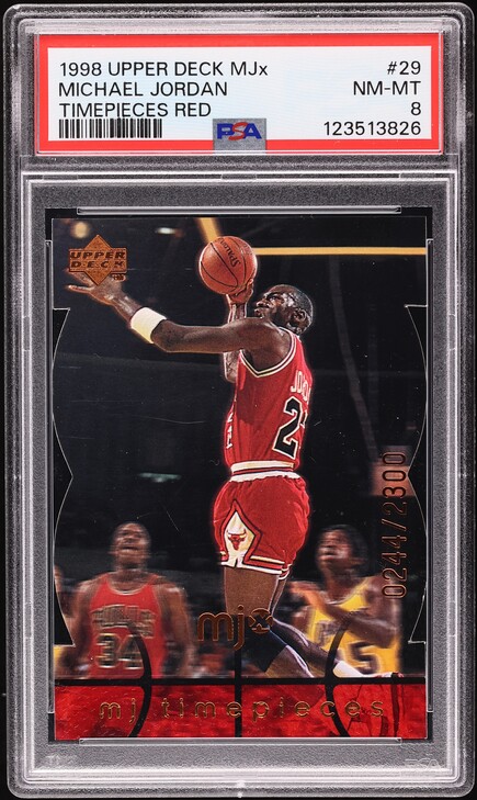 1998 Topps Chrome Back 2 Back Michael Jordan #B1 PSA 9 MINT on