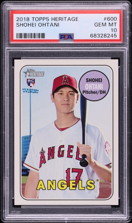 2018 Stadium Club Never Compromise Shohei Ohtani ROOKIE #NC-SO PSA 