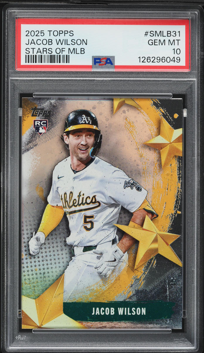 2025 Topps Stars Of MLB Series 2 Jacob Wilson ROOKIE #SMLB-31 PSA 10 GEM MINT