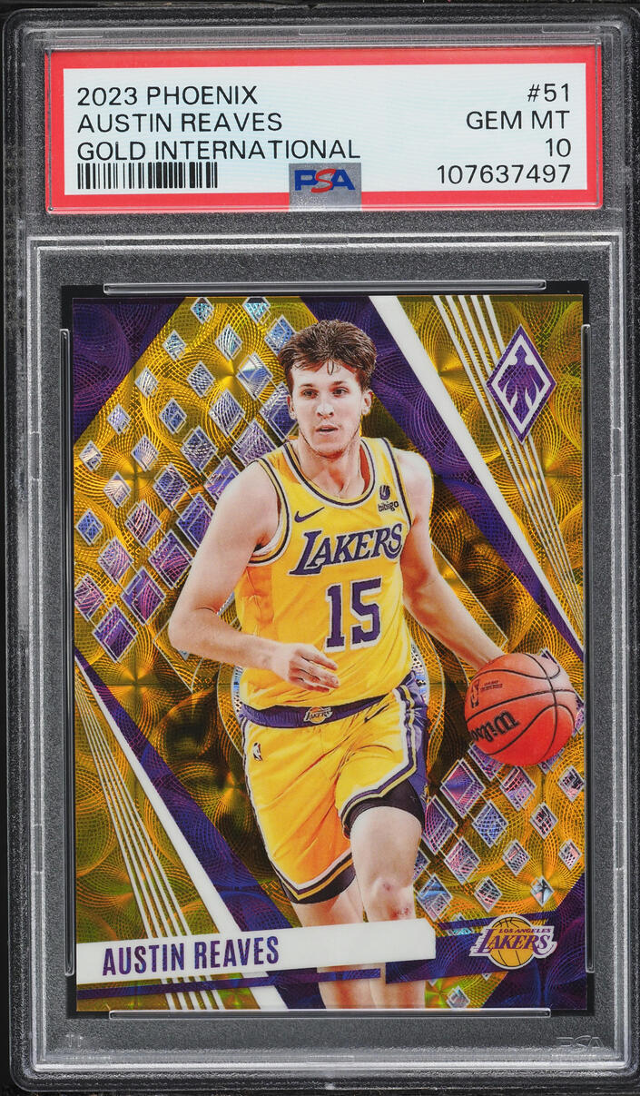 2023 Panini Phoenix Gold International Austin Reaves /10 #51 PSA 10 GEM MINT - Photo 1