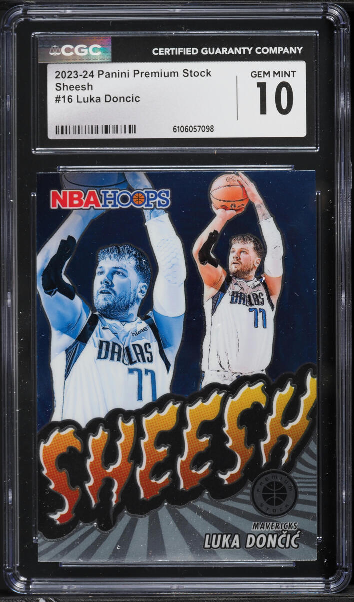 2023 Panini Premium Stock Sheesh Luka Doncic #16 CGC 10 GEM MINT